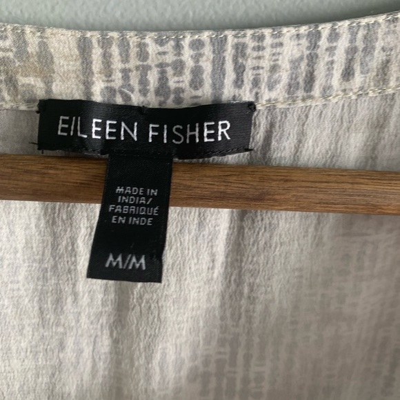Eileen Fisher Medium Silk Shirt - Picture 6 of 8